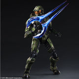 Original Play Arts Red Mark HALO 2  master sergeant Collection Action Figure New Box for Fans Holiday Gift