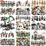 Oenux WW2 Series Mini Military Soldiers Figures Building Block World War 2 USA Soviet British Army Military Legoings Brick Toys