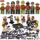 Oenux WW2 Series Mini Military Soldiers Figures Building Block World War 2 USA Soviet British Army Military Legoings Brick Toys