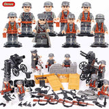 Oenux WW2 Series Mini Military Soldiers Figures Building Block World War 2 USA Soviet British Army Military Legoings Brick Toys