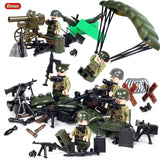 Oenux WW2 Series Mini Military Soldiers Figures Building Block World War 2 USA Soviet British Army Military Legoings Brick Toys