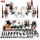 Oenux WW2 Series Mini Military Soldiers Figures Building Block World War 2 USA Soviet British Army Military Legoings Brick Toys