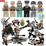 Oenux WW2 Series Mini Military Soldiers Figures Building Block World War 2 USA Soviet British Army Military Legoings Brick Toys