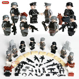 Oenux WW2 Series Mini Military Soldiers Figures Building Block World War 2 USA Soviet British Army Military Legoings Brick Toys