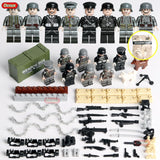 Oenux WW2 Series Mini Military Soldiers Figures Building Block World War 2 USA Soviet British Army Military Legoings Brick Toys