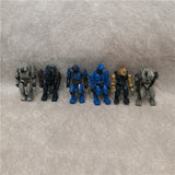 100~200pcs 5cm Halo Master John soilder action figure joint doll UNSC cartoon kids hard PVC Spartan lock Chief-er model toy