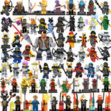 For Legoing Ninjagoing Sets NINJA Heroes Kai Jay Cole Zane Nya Lloyd With Weapons Action Figures Toys With Legoinges Ninjagoings