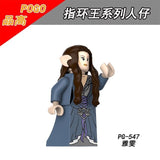 For Legoing The Lord of the Rings Figures Gandalf Thranduil Elrond Galadriel Merry Arwen Blocks Military Models Legoings Weapons
