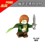 For Legoing The Lord of the Rings Figures Gandalf Thranduil Elrond Galadriel Merry Arwen Blocks Military Models Legoings Weapons