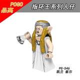 For Legoing The Lord of the Rings Figures Gandalf Thranduil Elrond Galadriel Merry Arwen Blocks Military Models Legoings Weapons