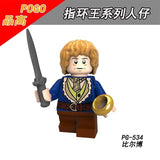For Legoing The Lord of the Rings Figures Gandalf Thranduil Elrond Galadriel Merry Arwen Blocks Military Models Legoings Weapons