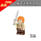 For Legoing The Lord of the Rings Figures Gandalf Thranduil Elrond Galadriel Merry Arwen Blocks Military Models Legoings Weapons