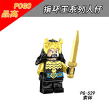For Legoing The Lord of the Rings Figures Gandalf Thranduil Elrond Galadriel Merry Arwen Blocks Military Models Legoings Weapons
