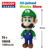 NO compatible legoed super Mario Bros micro Toys Cartoon Diamond mini micro Blocks Building Bricks Game kids toys children sets
