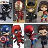 Marvel  Nendoroid Avengers Infinity War Thor Captain America  Iron Man  Black Panther Wonder woman Spiderman Action Figure